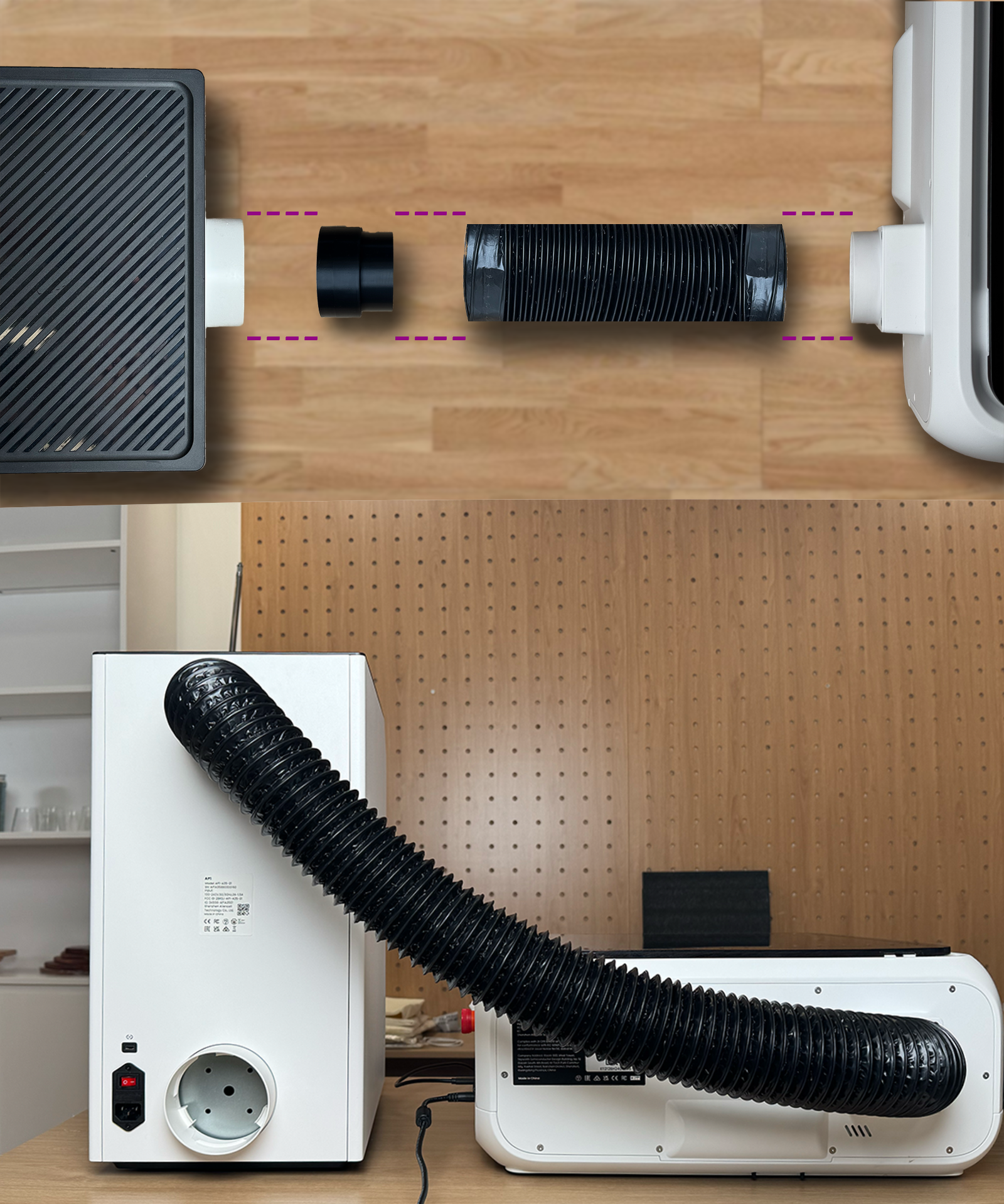 Figure 5: Connecting the air purifier